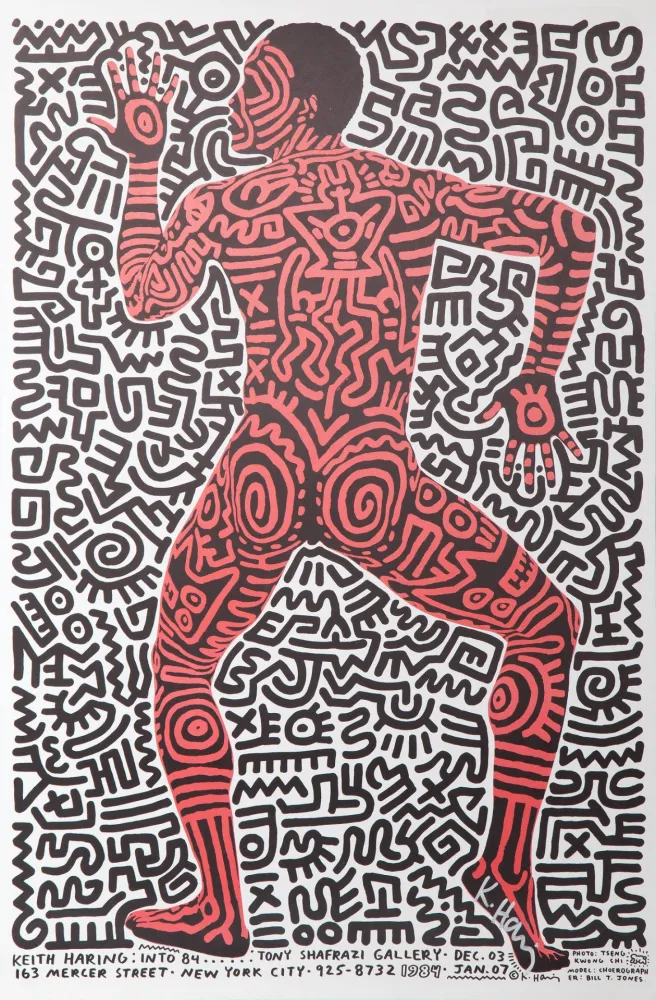 胶版印刷 Haring - Into 84: Tony Shafrazi Gallery