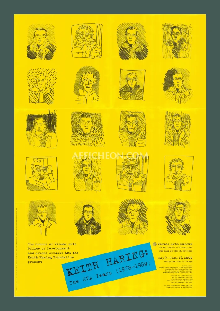 石版画 Haring - Keith Haring: 'The SVA Years' 2000 Offset-lithograph