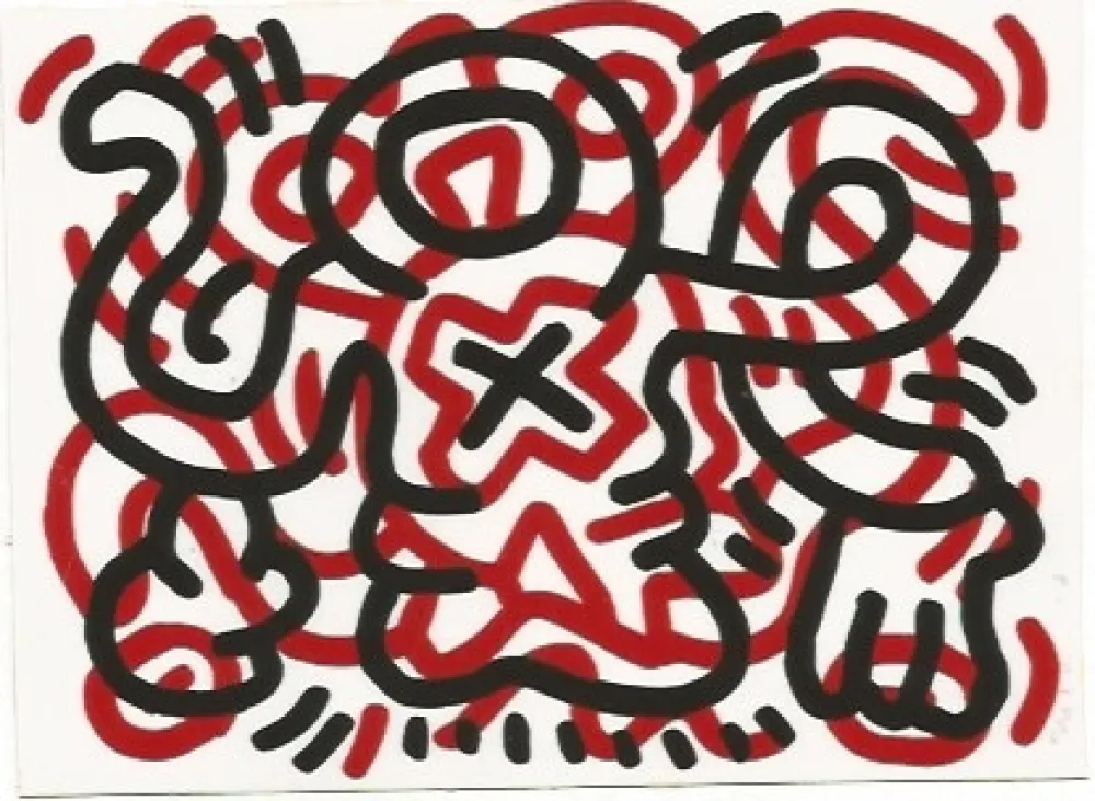 石版画 Haring - Ludo - 3
