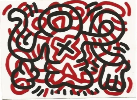 石版画 Haring - Ludo - 3