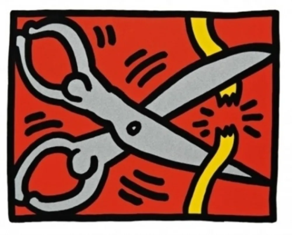 丝网印刷 Haring - Pop Shop III B