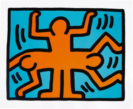 丝网印刷 Haring - Pop Shop VI