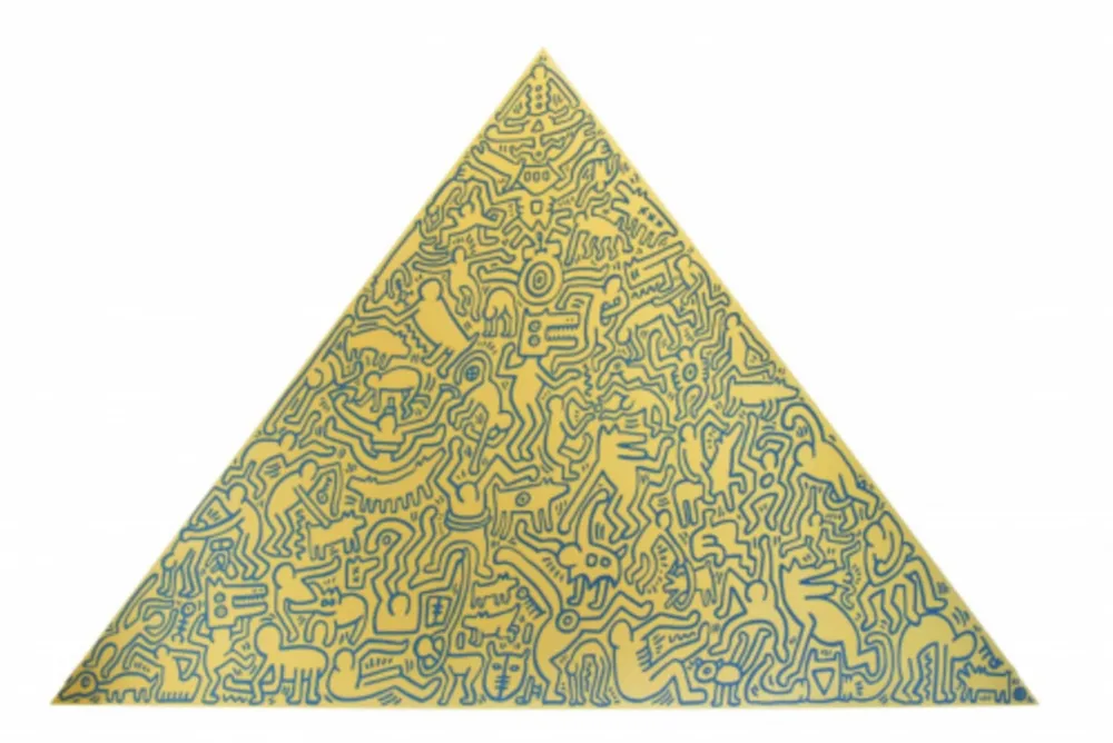 复数作品 Haring - Pyramid (Yellow)
