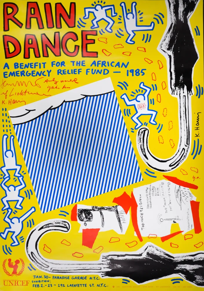 胶版印刷 Haring - Rain Dance