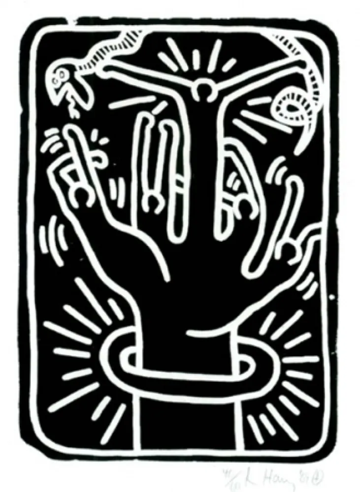 石版画 Haring - Stones  #1