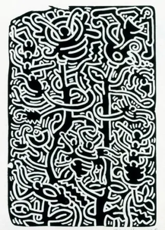 石版画 Haring - Stones 4