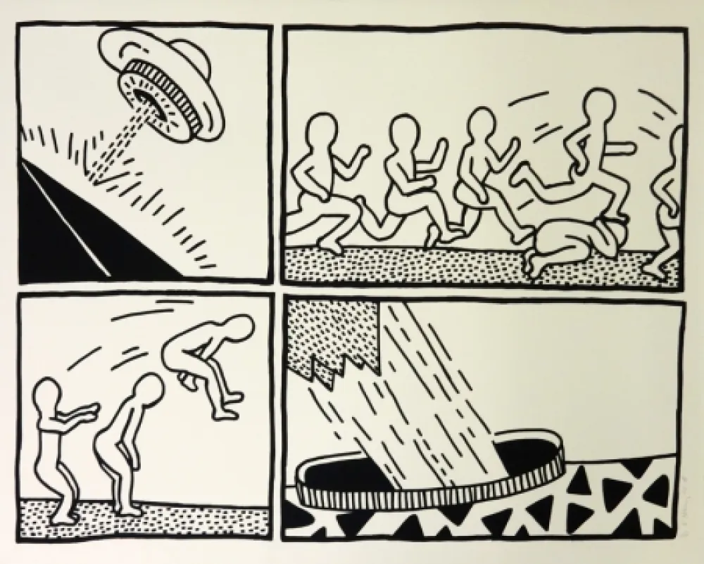 丝网印刷 Haring - The Blueprint Drawings #3