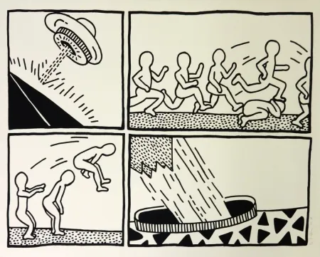 丝网印刷 Haring - The Blueprint Drawings #3