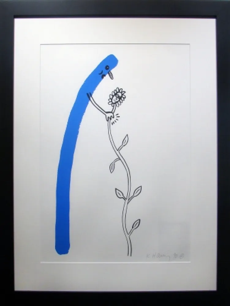 石版画 Haring - The Story of Red &Blue #12