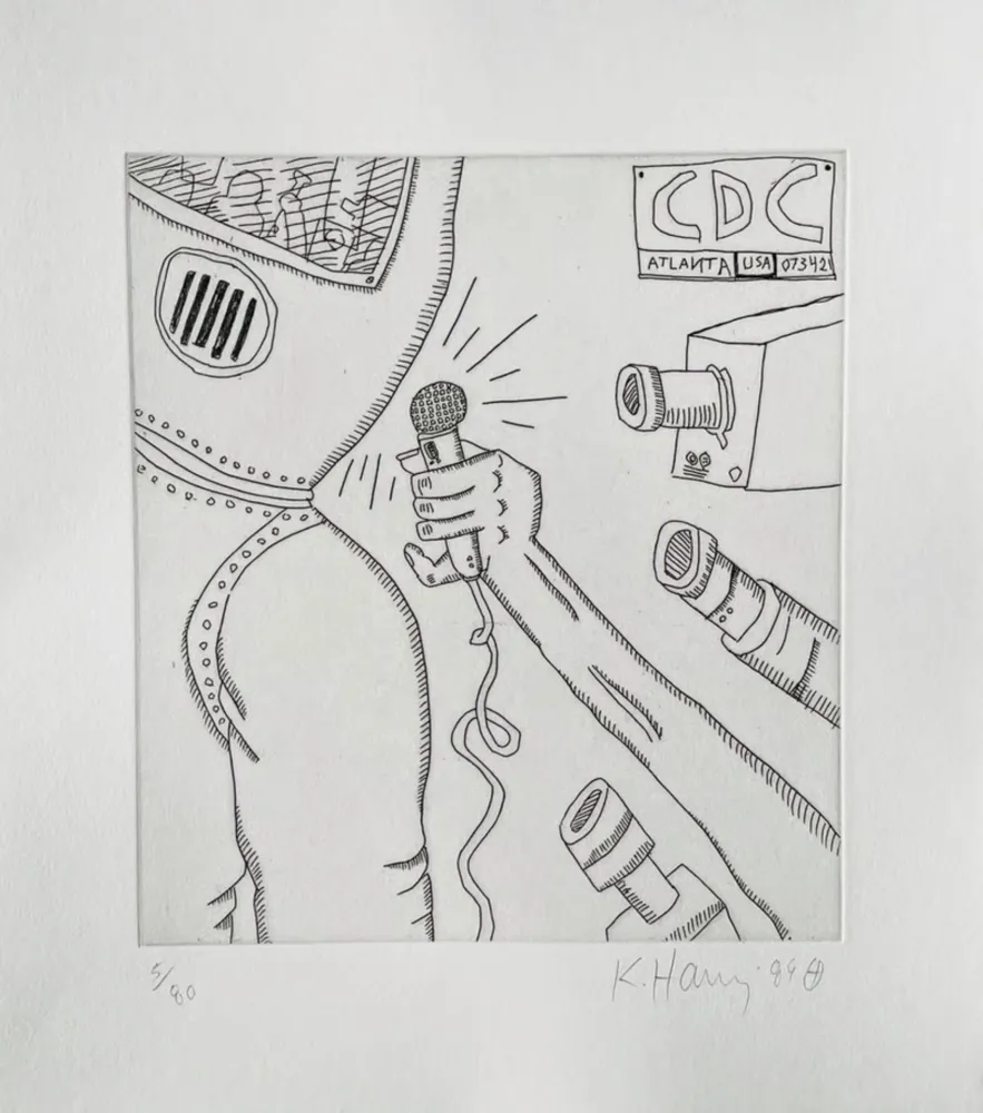 版画 Haring - The Valley (1)