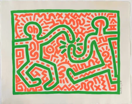 木刻 Haring - Untitled