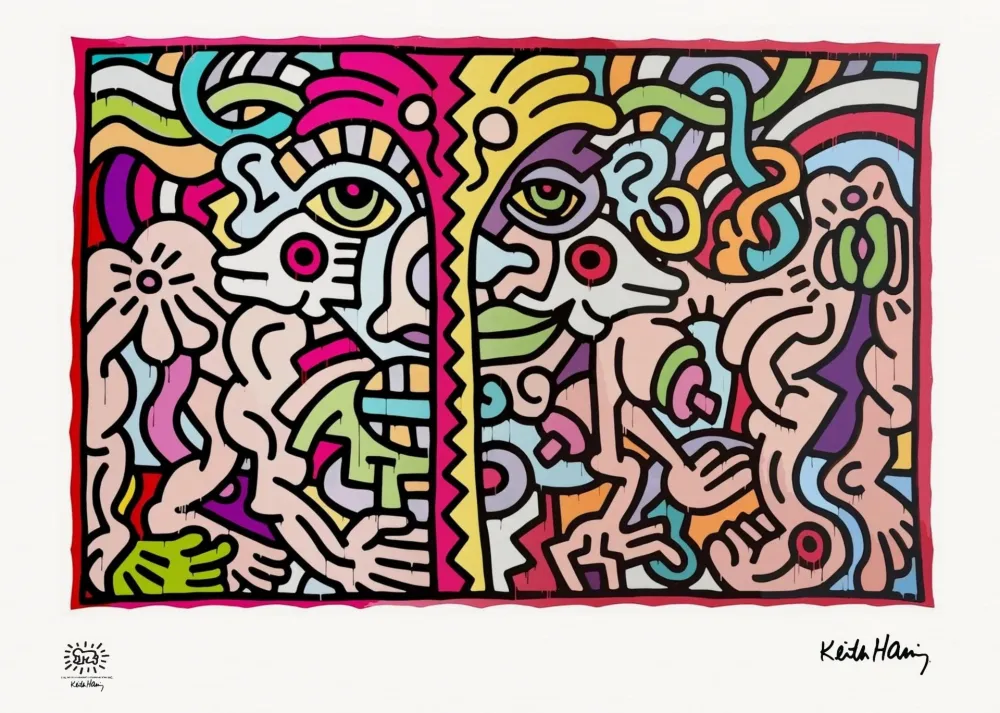 丝网印刷 Haring - Untitled (1990)
