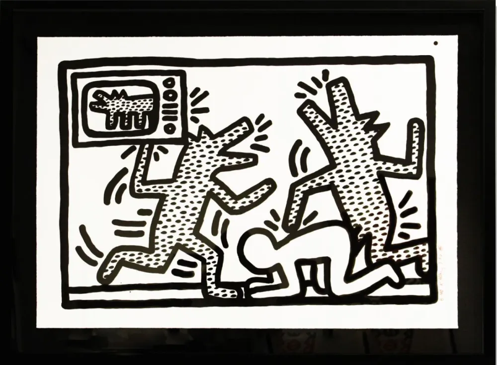 石版画 Haring - Untitled (3)