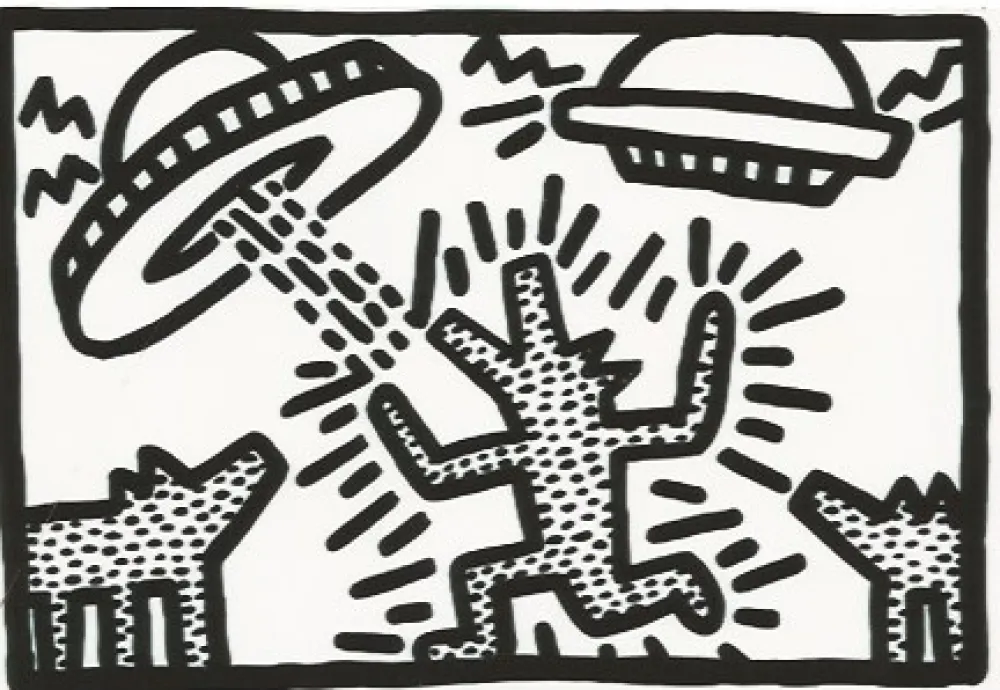 石版画 Haring - Untitled 4