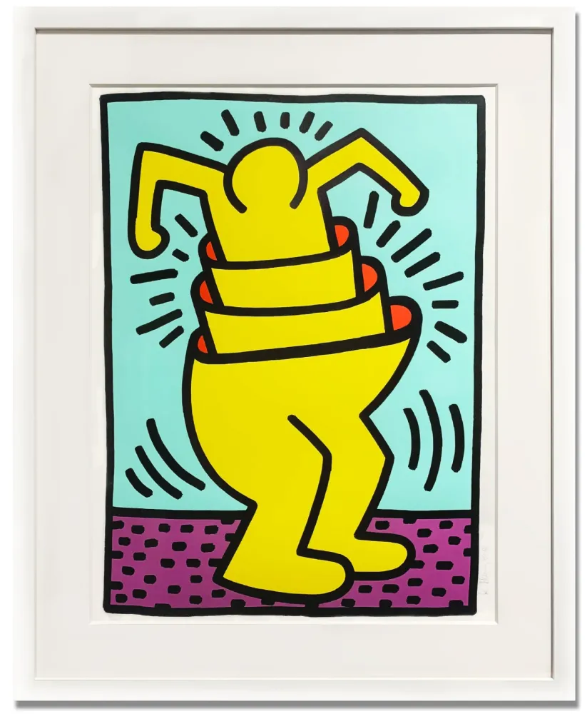 丝网印刷 Haring - Untitled (Cup Man)