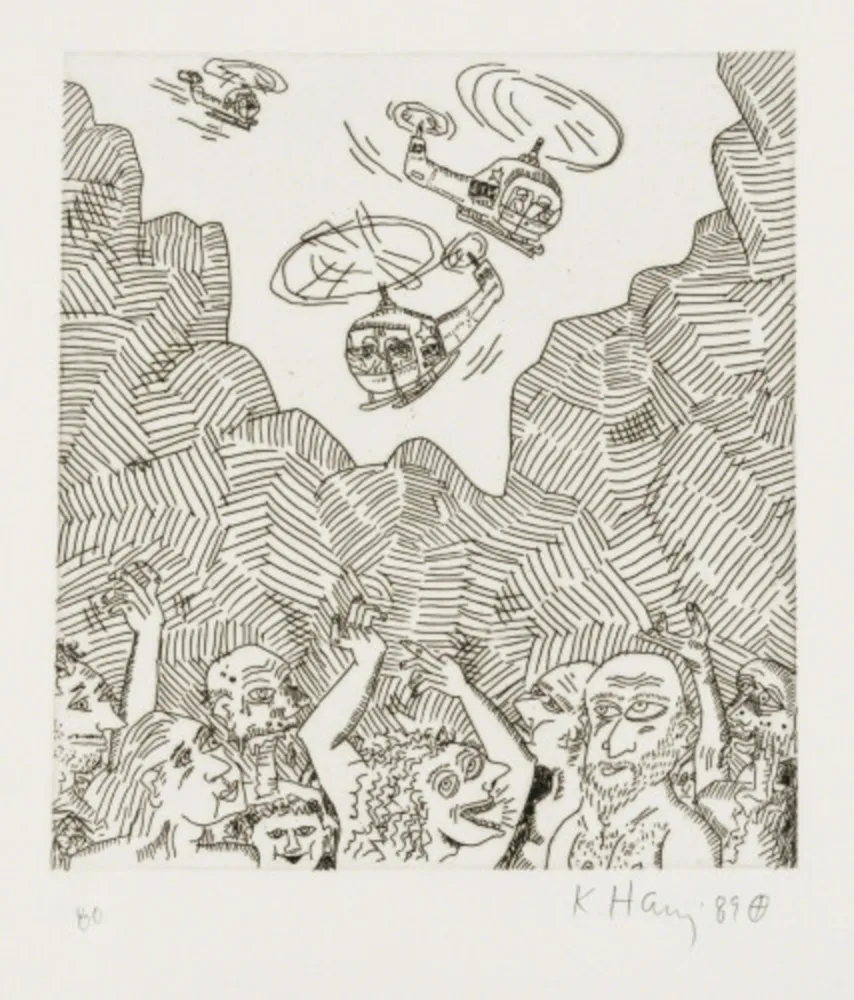 版画 Haring - Untitled (From the Valley Suite)