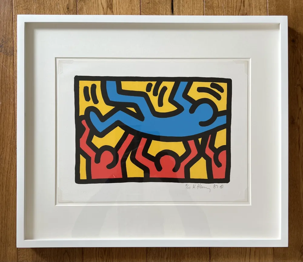 石版画 Haring -  Untitled IV B 