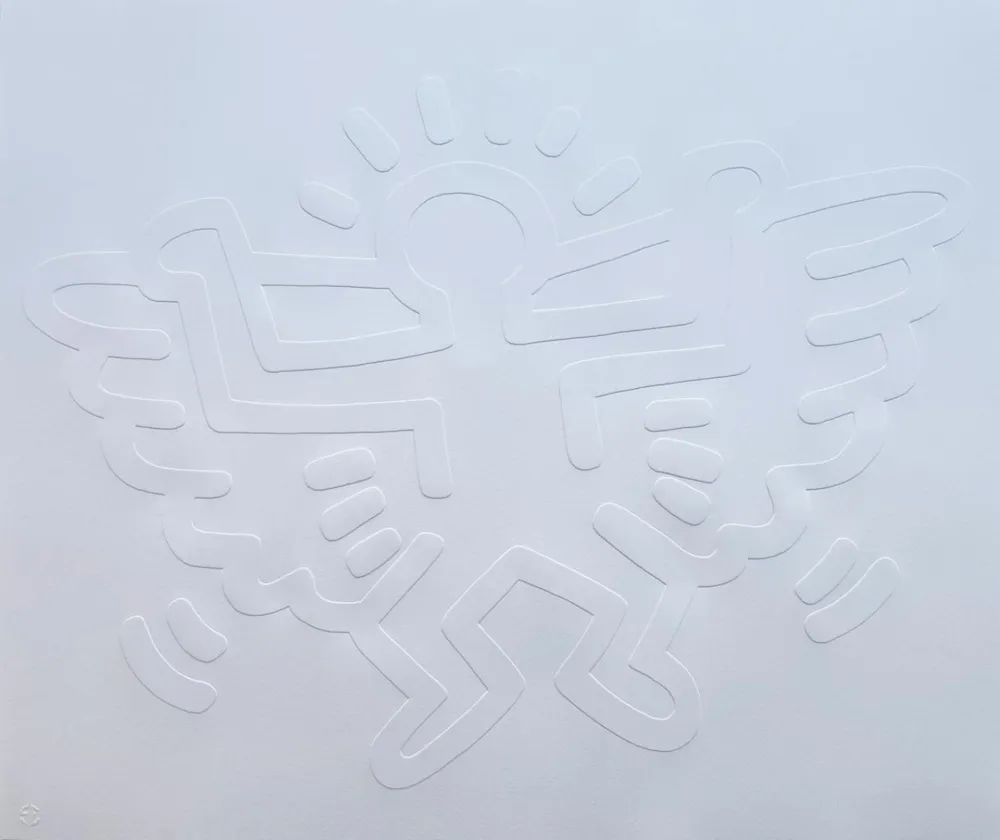 无技术 Haring - White Icons (C) - Winged Angel