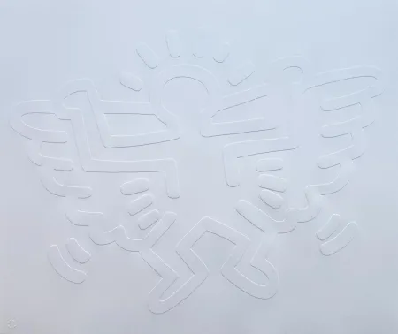无技术 Haring - White Icons (C) - Winged Angel