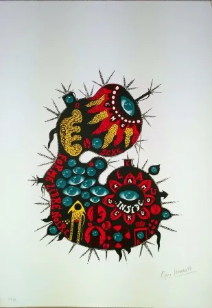 石版画 Harloff - Forme libre