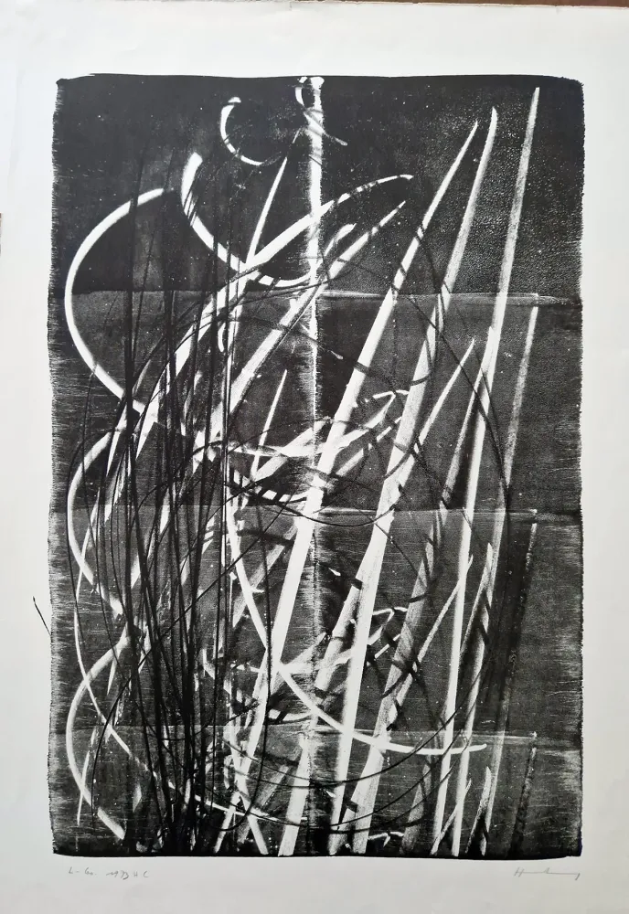 石版画 Hartung - 1973 - L 60