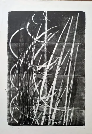 石版画 Hartung - 1973 - L 60