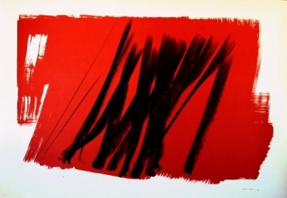 石版画 Hartung - Composition