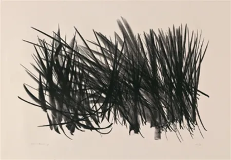 石版画 Hartung - Composition