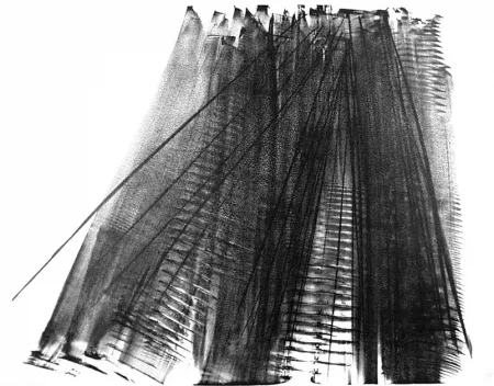 石版画 Hartung - Composizione 