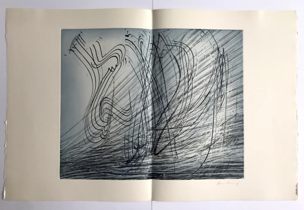 蚀刻版画 Hartung - GM 1973-10 / Élégie des Alizés pl. II
