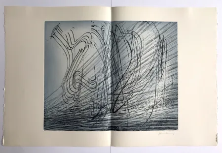 蚀刻版画 Hartung - GM 1973-10 / Élégie des Alizés pl. II