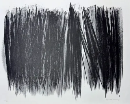 石版画 Hartung - Hans Hartung (1904 - 1989) - L 105 - Lithograph on Arches paper - 1963
