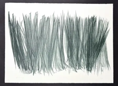 石版画 Hartung - Hans Hartung (1904 - 1989) - L 106 - Lithograph on BFK Rives paper - 1963