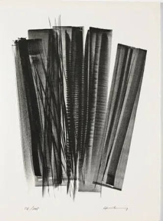 石版画 Hartung - L 162 (Jean Cassou: vingt-deux poèms)