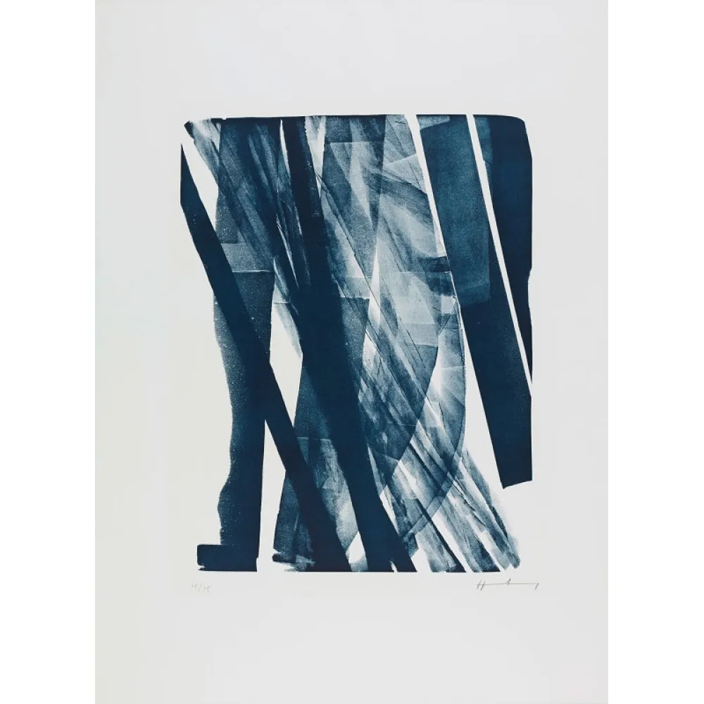 石版画 Hartung - L 1973 - 34,