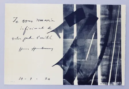 石版画 Hartung - L-1974-2