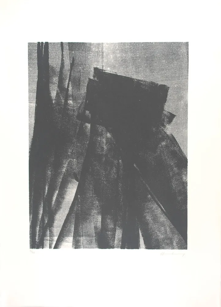 石版画 Hartung - L 1977-4