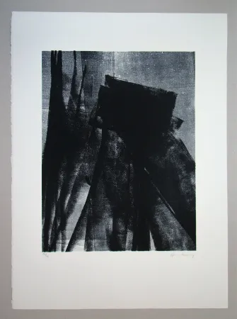 石版画 Hartung - L 1977 - 4