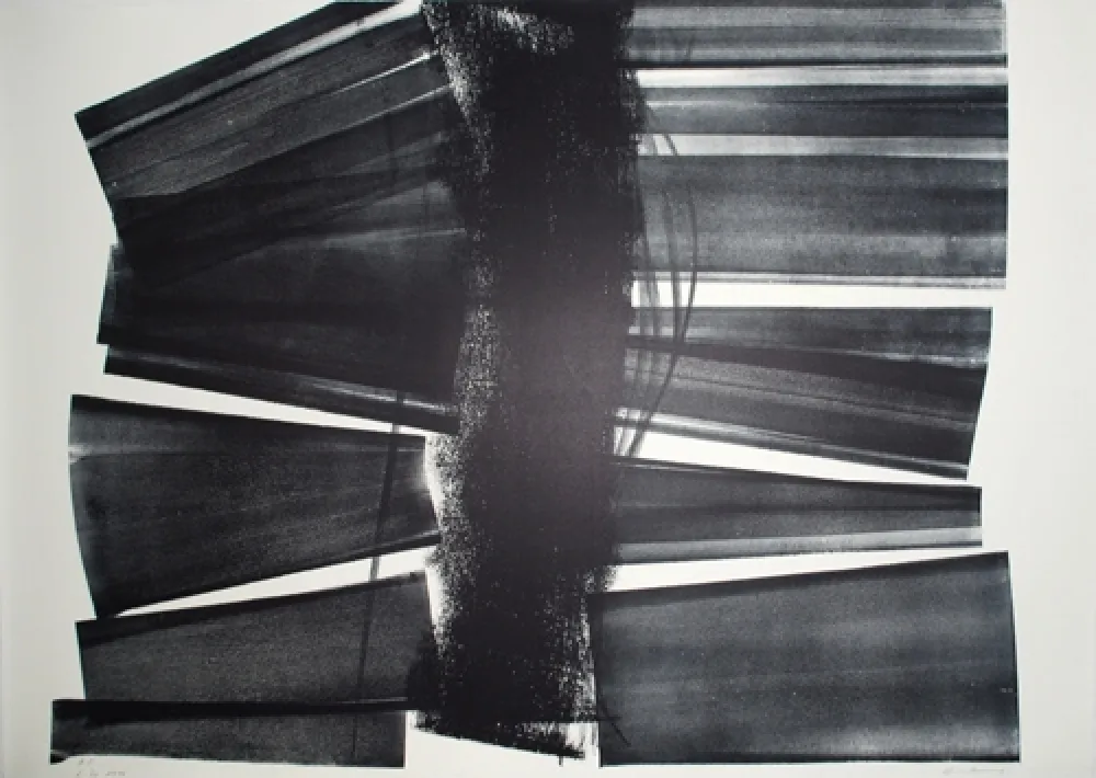 石版画 Hartung - L-20-1974 