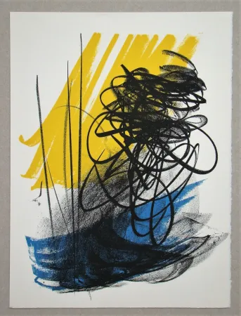 石版画 Hartung - L différée - 2, 1964