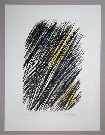 石版画 Hartung - L19 - 1957