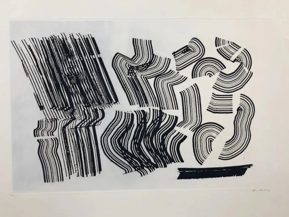 蚀刻版画 Hartung - Las estampas de la cometa