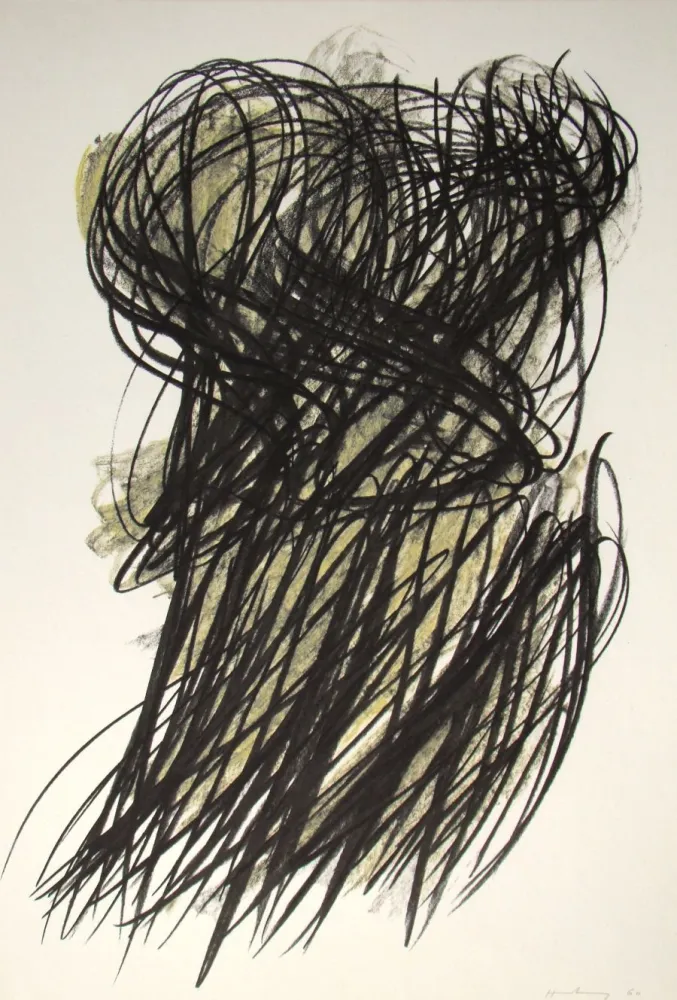 石版画 Hartung - Pastel P. 1960-166