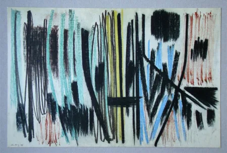 石版画 Hartung - Pastel P.1950-4