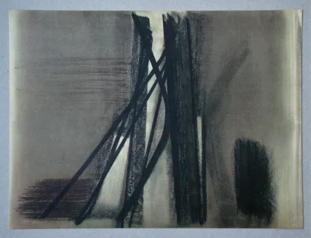 石版画 Hartung - Pastel P.1953-10