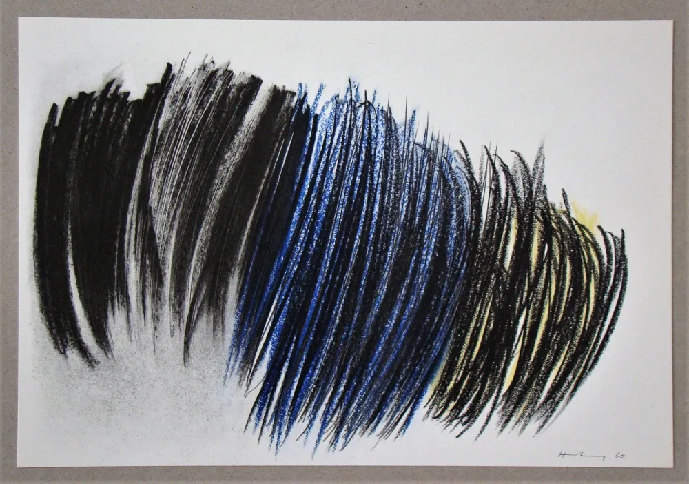 石版画 Hartung - Pastel P.1960-116