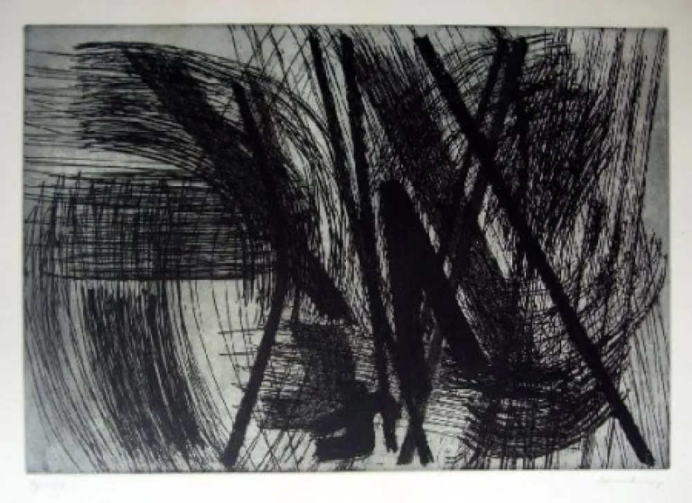 版画 Hartung - Sans titre
