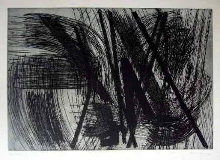 版画 Hartung - Sans titre