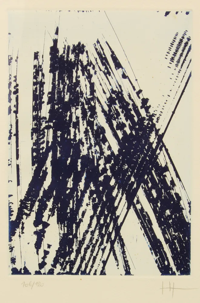 版画 Hartung - UNTITLED