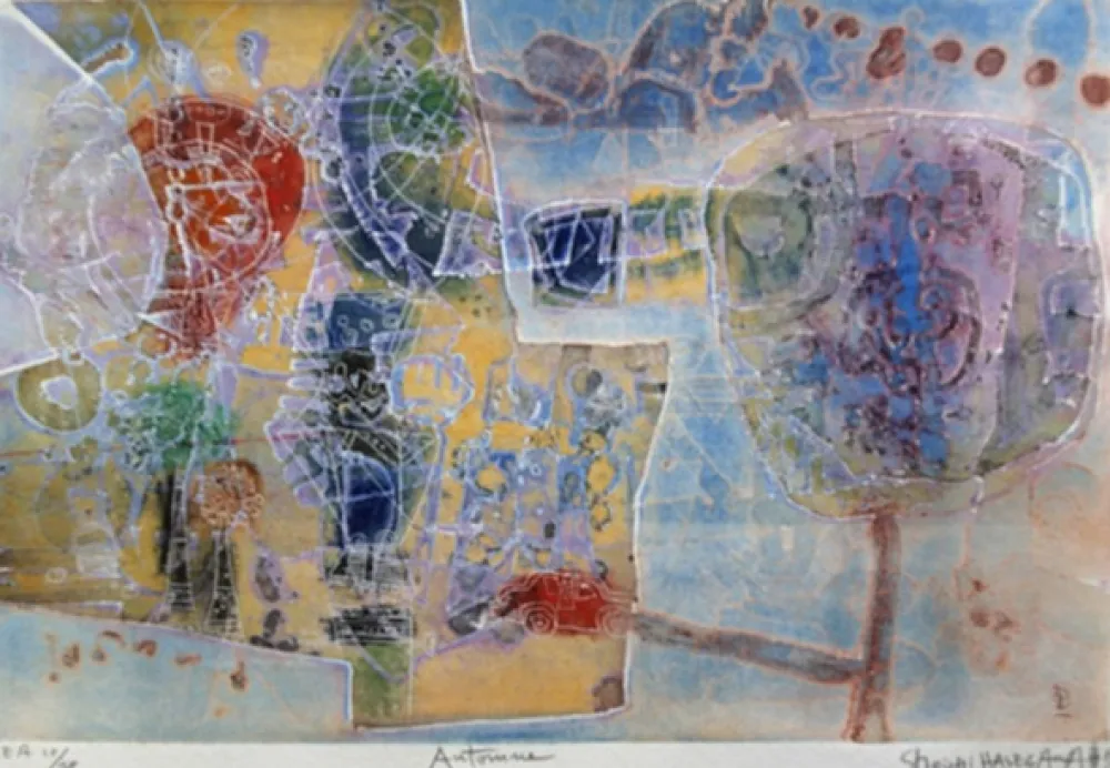 版画 Hasegawa - Automne 